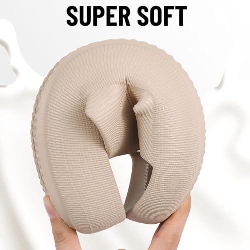 Image of shevalues Orthopedic Slide Sandals for Women with Arch Support Pillow Soft Recovery Slip on Sandals Lightweight Summer Cloud Slippers for Plantar Fasciitis