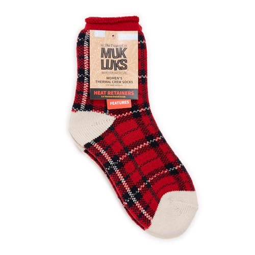 Image of MUK LUKS Women's Women's 2 Pair Pack Heat Retainer Crew Socks