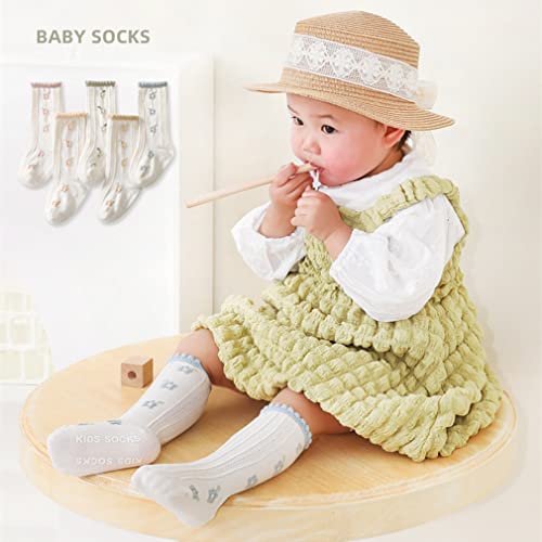 Baby Girl Non Slip Knee High Socks Newborn Toddler Princess Tube Stockings with Grips Anti-Skid Infants Dress Socks2