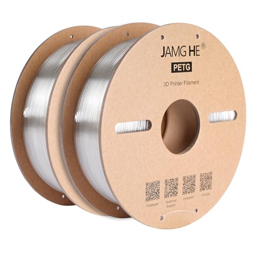 PETG Filament for 3D Printer, JAMG HE 1.75mm 1KG Precision +/- 0.02...