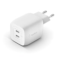 Belkin Doppio caricabatteria da parete USB-C da 45 W, ricarica rapida PD 3.0