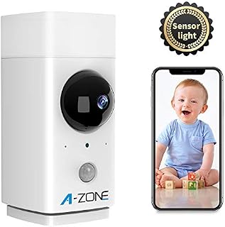 Indoor Camera with Sensor Light, 1080P HD Wireless Smart Home Security Camera Wifi