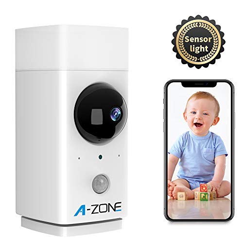 Indoor Camera with Sensor Light, 1080P HD Wireless Smart Home Security Camera Wifi