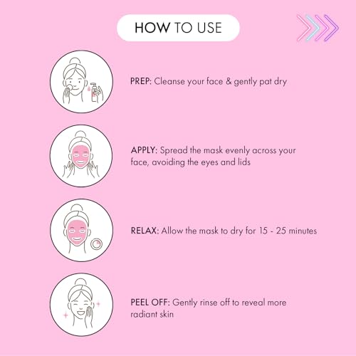 7th Heaven Pink Rose Clay Face Mask with Retinol, Balance and Mattify Vegan Clay Mask - Genuine 7th Heaven Face Masks Skincare - Image 4