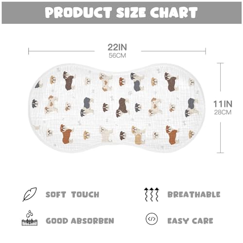 vvfelixl Burp Cloths Different English Bulldog for Baby Boy Girls Baby Washcloths Burp Rags 1 Pack2