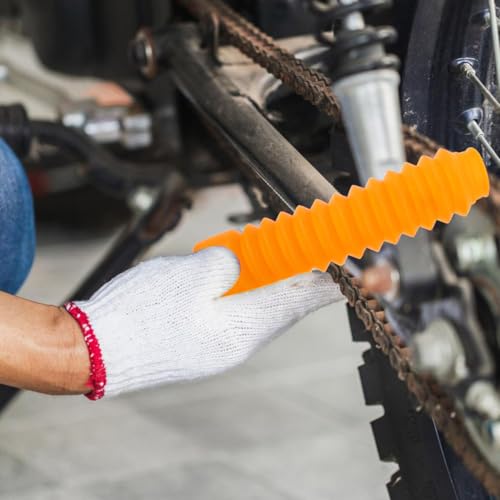 Protector de maletero de horquilla amarillo compatible con varios modelos de moto 6