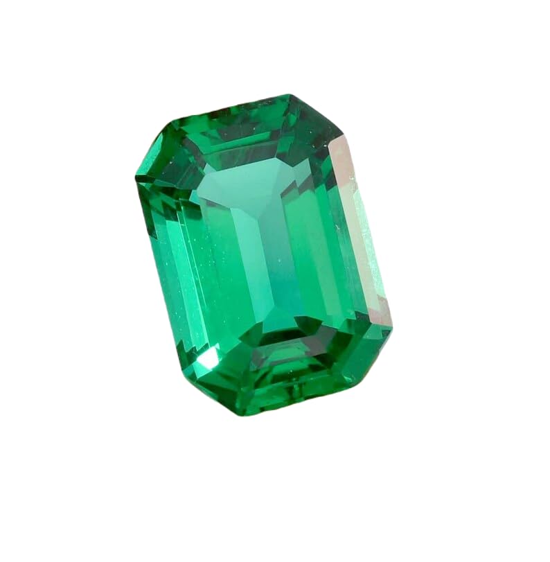 Émeraude naturelle de prestige 10x14mm pour la haute joaillerie sur mesure