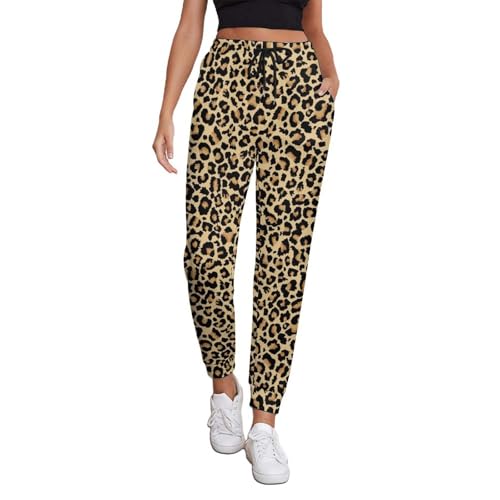 Pantalon de jogging imprimé léopard femme VOSERY avec poches