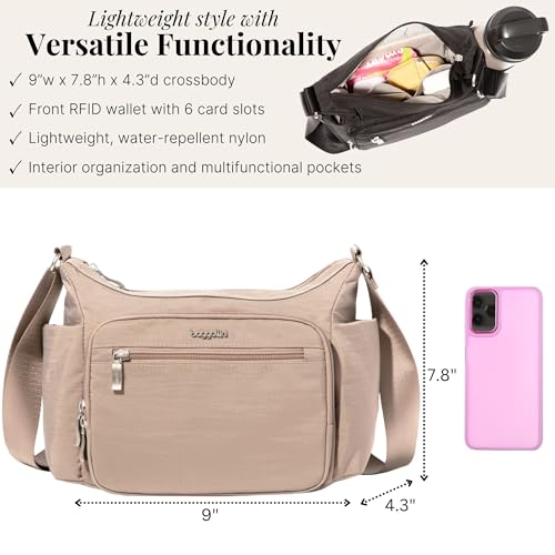 Image of Baggallini womens Crosstown Hobo Crossbody