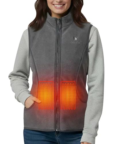 UNBON Chaleco Calefactable Mujer, Chaleco Calefactable Polar con Batería USB