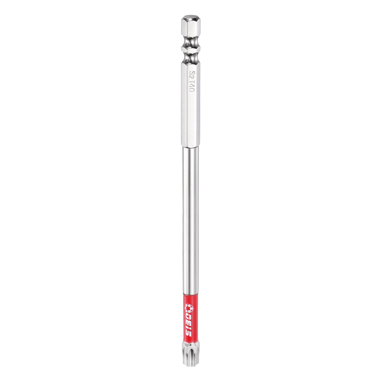 sourcing map TT30 Torx Head Screwdriver Bit 1/4" Hex Shank 150mm Long Magnetic Tamper Proof 6 Point Star Drill Bits S2 Steel Industrial Power Screwdrivers with Hole Tip