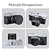 Metal Square Lens Hood (with Cover), Suitable for FUJIFILM XF 27mm F2.8 R WR XF 23mm F2.8 R WR Camera Accessories (Aluminum Alloy-Black)