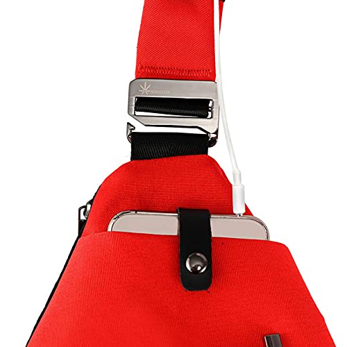 SUNSEATON Man-schoudertas, lichtgewicht crossbody-slingertas Multifunctionele rugzak voor gymschool, outdoor trekking… - Image 8