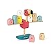 Janod - Gioco di equilibrio fenicottero rosa Zigolos (legno), gioco di manipolazione, trattato con vernici ad acqua, per bambini dai 3 anni in su, J08230, multicolore