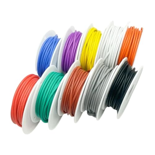 Cable eléctrico de silicona de 17AWG flexible y resistente para DIY