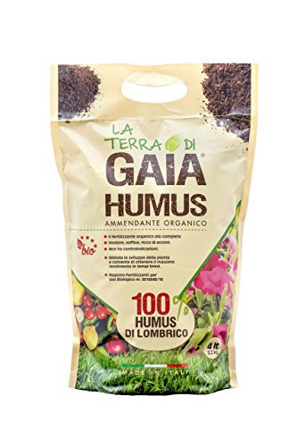 La Terra de Gaia Humus de Lombriz Refinado Fertilizante biológico – 4 Lt / 2,2 Kg