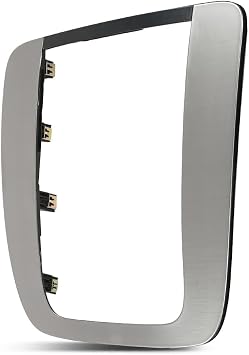 CNNELL Center Dash Radio Surround Trim Silver Compatible with Chevy Silverado 1500 Tahoe GMC Sierra 1500 Yukon 2007-2014 15211886 26887440