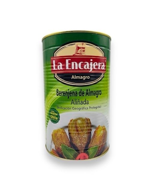 Berenjena Aliñada de Almagro – Elaboración artesanal con vinagre, aceite de oliva y especias tradicionales. Aperitivo gourmet manchego de sabor auténtico. (Pack 1 Lata).
