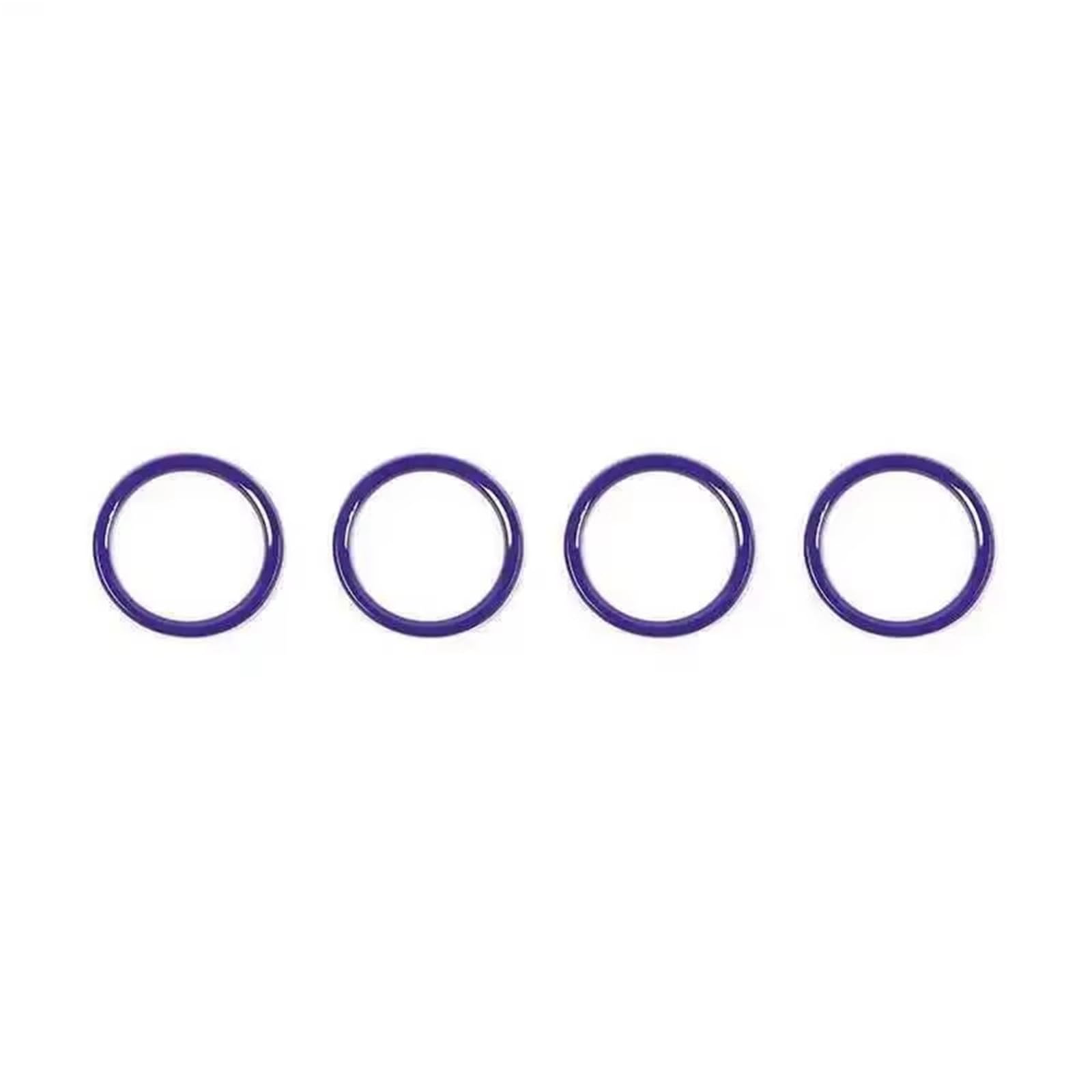 Kopqtec Purple Air Vent Decorative Frame Compatible With Jeep For Wrangler Jl For Gladiator Jt 2018-2023 Car Dashboard Air Conditioning Vent Outlet Decoration Cover