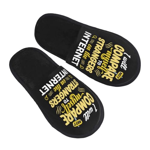Strange On The Internet Cozy Fuzzy Slip-On Slippers Large