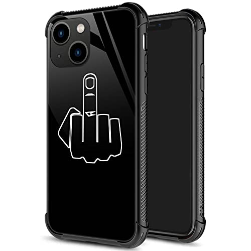 ZHEGAILIAN for iPhone 15 Plus Case, Military-Grade Protection, All-Around Shockproof Corners, Anti-Scratch Phone Case for iPhone 15 Plus - Middle Finger