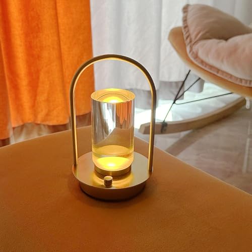 Lampe de bureau LED USB rechargeable sans fil à intensité variable tactile
