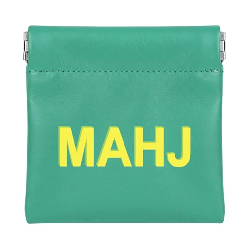 Sunnymove 1 Pcs Mahjong Dice Bag Mini Tile Pouch,Teal Green