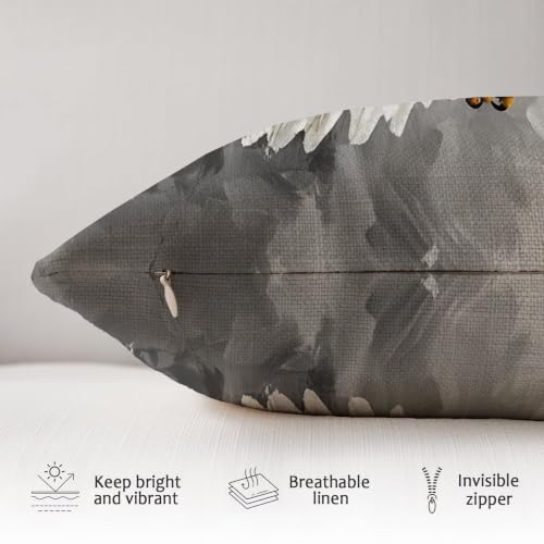 Housse de coussin imperméable 55x55 cm lot de 2 avec fermeture éclair invisible - 4