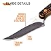 Elk Ridge - Outdoors Fixed Blade Knife - 7-in Overall, 3-in Black Stainless Steel Blade, Simulated Bone Handle, Nylon Sheath - hunting, Camping, Survival - ER-299I