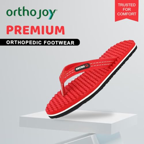 Image of ORTHO JOY House Slipper for Women's Care | Orthopaedic | Diabetic | Acupressure | Comfortable | MCR | Flip Flop Ladies and Girl's Home for Daily Use