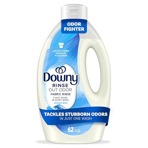 Downy Rinse Laundry Odor Remover Ocean Mist Scent 62 FL OZ Fabric Softener and Laundry Odor Removal Rinse
