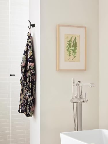 Image of Amerock Mulholland Double Prong Oil-Rubbed Bronze Wall-Mounted Hook
