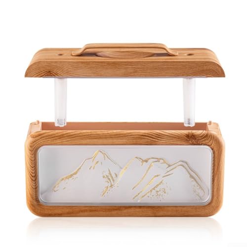 Humidificador Snow Mountain de capacidad de 600 ml con doble spray y luz nocturna ajustable para mantener el aire interior cómodo