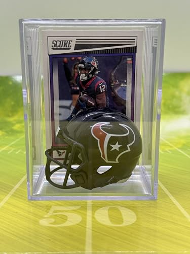 Houston Texans NFL Helmet Shadowbox w/Nico Collins card