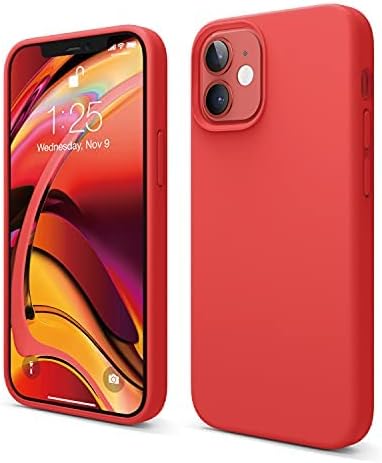 elago Liquid Silicone Case Compatible with iPhone 12 Mini Case (5.4 Inches), Silicone, All-Round Protection Mobile Phone Case: 3-Layer Structure Protective Case (Night Green)