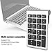 MUNEFE Numeric Keypad, 22 Key External Expandable Keyboard with Receiver, Laptop Keyboard for Financial Aotin Data Entry(Sier Black)