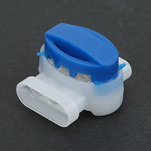 20-Pack 3 Wire Self-Stripping Pigtail Connectors, 3-Holes Wire Terminals Insulated Connectors, 22-14 AWG Cables, IDC 314-BIN Moisture Resistant, AC 1400V Insulated