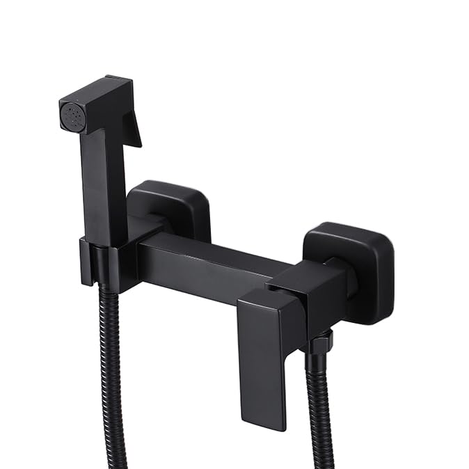 Doccetta Per Wc Bidet Doccetta Maniglia Singola Kit Doccetta Esterno Per Wc E Bidet Acqua Calda E Fredda Tutto In Rame piazza nero