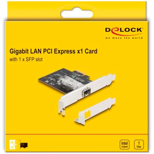 Tarjeta de Delock 88318 PCI Express SFP 1 Gbps Intel I210 VLAN Jumbo Frames - vue 6