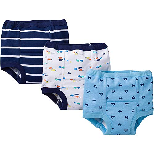 Gerber Baby Toddler Boy Training Pants, Cars, 3-Pack, 3T