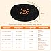 HMTOPE Orthopädisches Hundebett rund Hundekissen Hundesofa Katzenbett Donut Kuscheliges Hundekorb Waschbar, 80 cm Ø, Schwarz