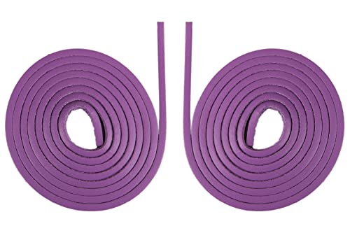 biped 1 Paar Lederriemen Docksider - LEDERBÄNDER 120 cm - Senkel in 17 Farben - Schnürsenkel aus echtem Rindsleder - Ledersenkel MADE IN GERMANY - Lederwaren zum Basteln z1775(flieder) Cover