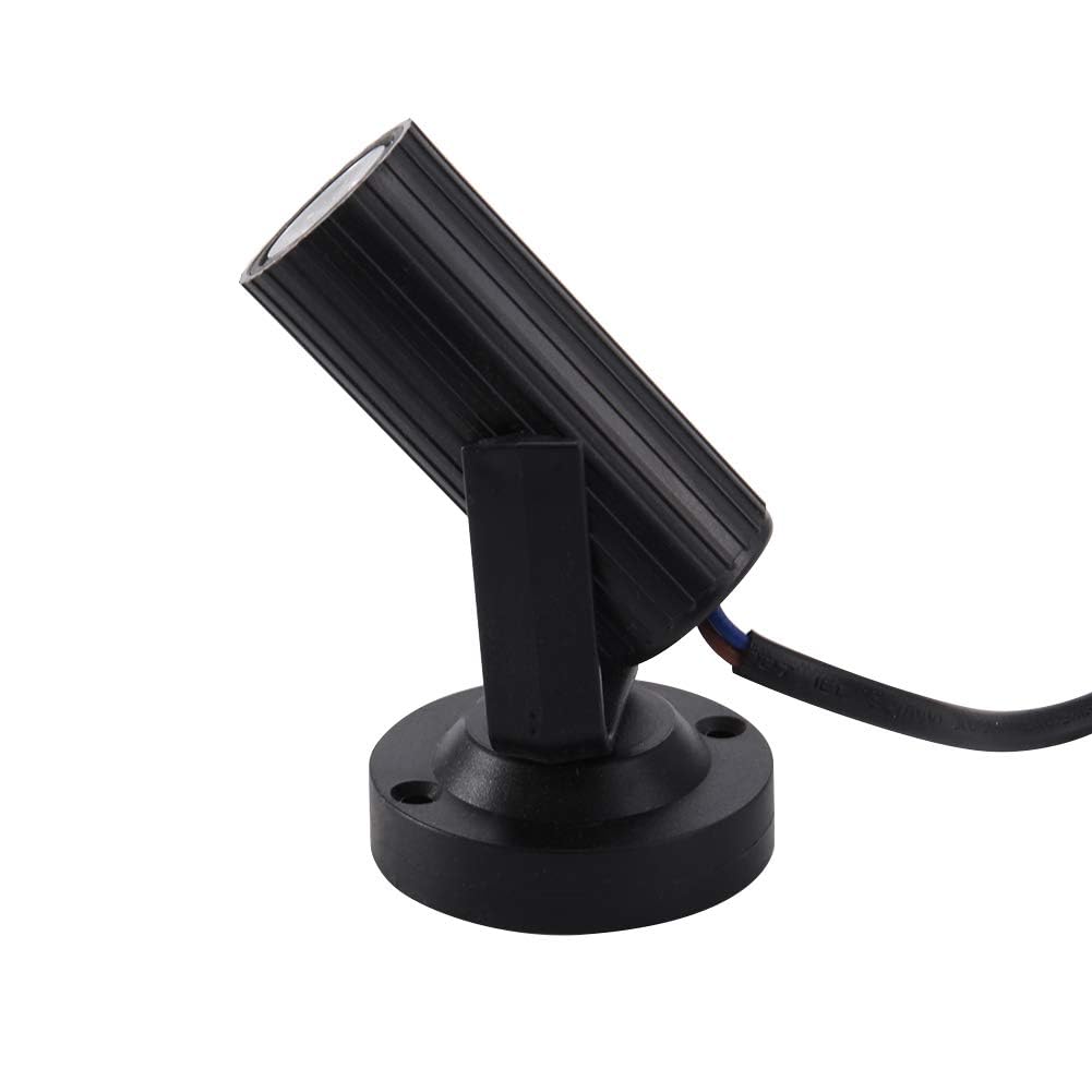 GarveeHome LED Mini Cabinet Spotlight for Home and Kitchen, Wall Mounted Under Cabinet Display Light, Bright White Lighting, Ideal for Showcases, Counters, Stairs, Black Shell, White