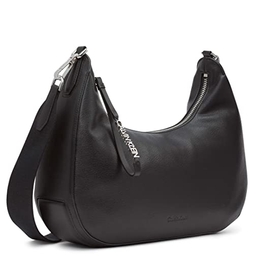 Image of Calvin Klein Womens Clay Top Zip Hobo Shoulder Bag