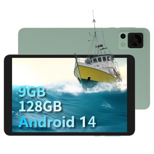 DOOGEE T20MINI Tablette Android 14, Tablette Tactile 8.4 Pouces avec Carte Sim 4G, 9(4+5) Go + 128 Go (TF 1 to), Tablettes Octa Core, FHD 1920x 1200, 13MP Caméra, Batterie 5060mAh Widevine L1, Vert