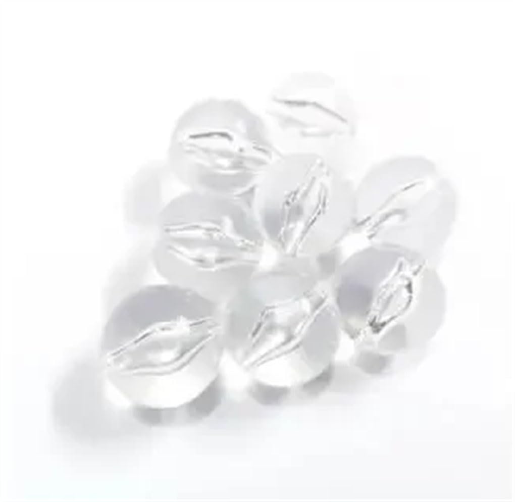 Abalorios acrílicos, Cuentas acrílicas sólidas multicolor 4-30 mm DIY hechas a mano(Clear,20mm 105pcs per bag)