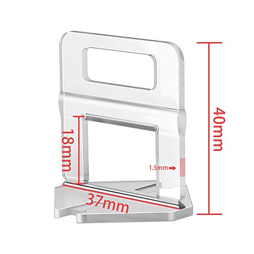 Tile Leveling System Tiles Leveler Spacers - Lippage Free Tile And Stone Installation For Pro And Diy - 400-Piece Leveling Spacer Clips (1/16 Inch) #TOP1