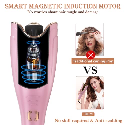 Loythrost Upgraded Automatic Curling Iron, Auto Hair Curler With 1 Inch Professional Ceramic Rotating Barrel & 6 Adjustable Temps,Auto Shut-Off And Anti-Scald Hair Curling Wand For Hair Styling #TOP1