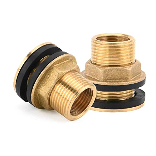 Luckyweld 2 Pcs Brass Bulkhead Fitting cover