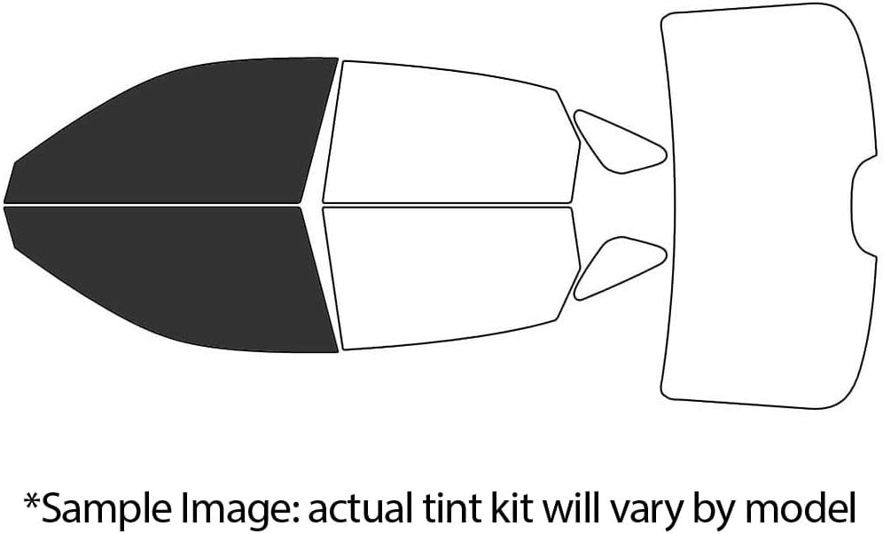 Rvinyl Automotive Car Window Tinting Kit Custom Precut Tint Computer Cut Outs (Front Side Windows Only) (Fits for US Coupe/Sedan/SUV/Van/Pickup Truck Only, Non-Semi)